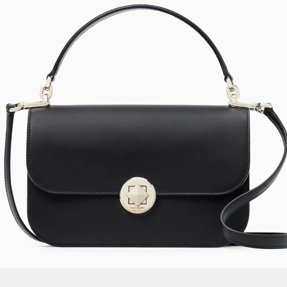 Kate Spade Audrey Flap Crossbody Bag Black